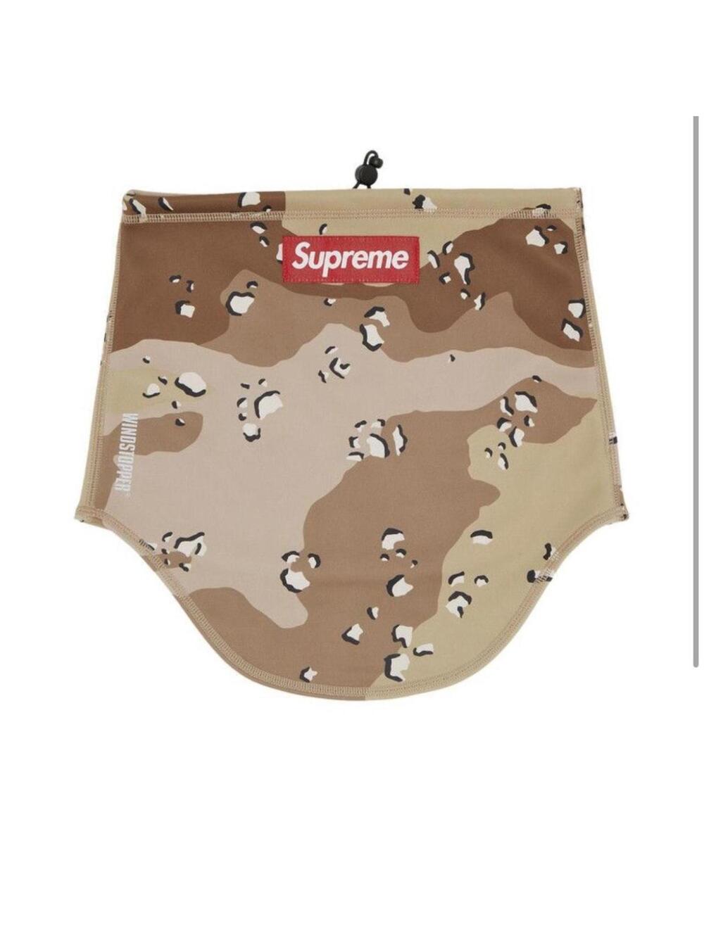 Supreme WINDSTOPPER Neck Gaiter Chocolate Chip Camo FW22 NWT